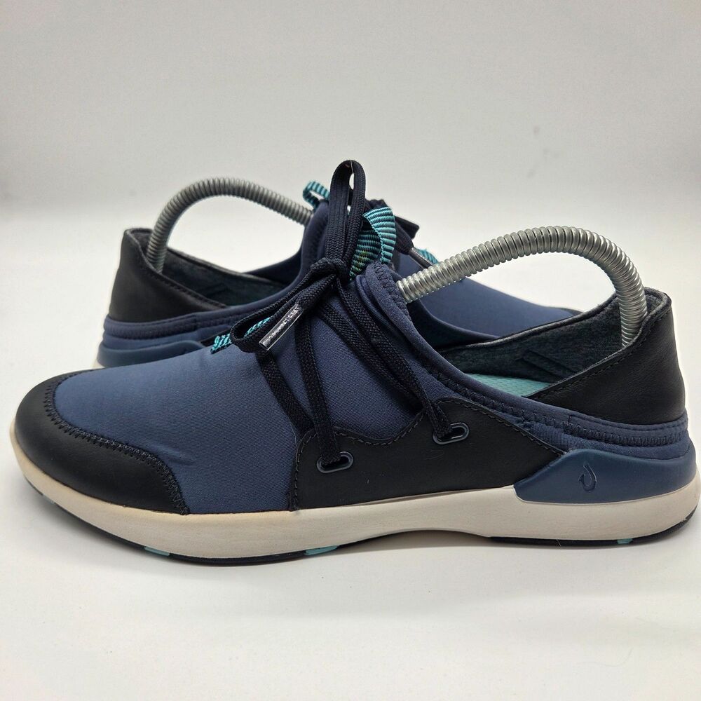 Olukai Miki Li 'Devi' Slip On Sneaker Shoes Navy Blue Women's Size 9